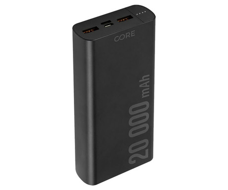 EOL - FOREVER SPF-02 powerbank polnilna baterija, 20.000mAh, Quick Charge 3.0, Power Delivery, USB-A / Type-C / microUSB, črna