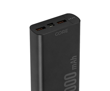 EOL - FOREVER SPF-02 powerbank polnilna baterija, 20.000mAh, Quick Charge 3.0, Power Delivery, USB-A / Type-C / microUSB, črna