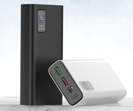 Power Bank PLATINET 20.000mAh, Li-Polymer, Quick Charge 3.0, Power Delivery 3.0, LED prikazovalnik, Type-C, črna