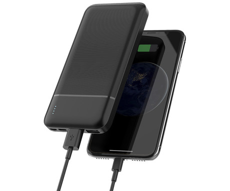 Power Bank PLATINET 10.000mAh, Li-Polymer, LED indikator, Type-C, črna