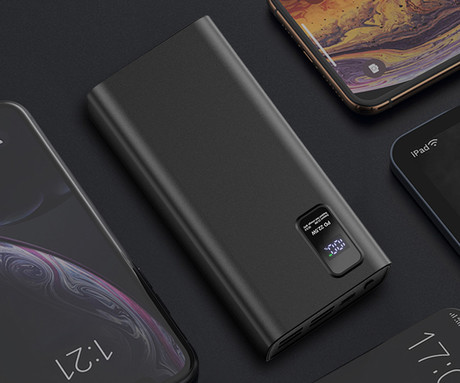 Power Bank PLATINET 30.000mAh, Li-Polymer, Quick Charge 3.0, Power Delivery 3.0, LED prikazovalnik, Type-C, črna
