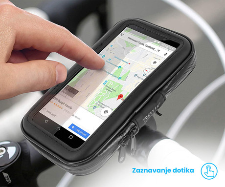 EOL - FOREVER BH-100 vodoodporna kolesarska torbica za telefon, L velikost