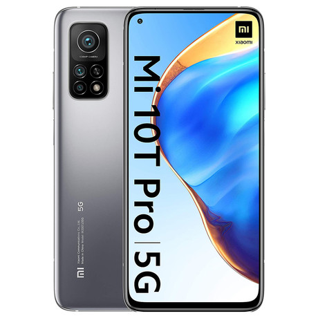 EOL - Pametni telefon Xiaomi Mi 10T PRO, 6.67'', 5000mAh, 8GB+256GB, 5G, Lunar Silver