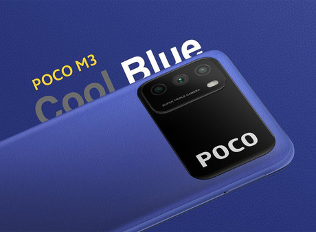 EOL - Pametni telefon Xiaomi Pocophone M3, 6.53'', 6000mAh, 4GB+64GB, moder (Cool Blue)