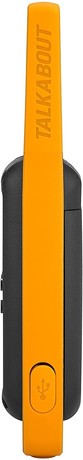 MOTOROLA T82 EXTREME walkie talkie komplet, 2-KIT, PMR446, VOX funkcija, doseg 10km, polnilna baterija, LED svetilka, IPX4 vodoodpornost, +dodatki, črno-rumen