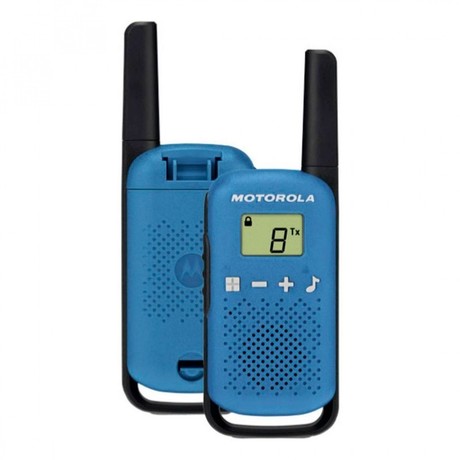 MOTOROLA T42 walkie talkie komplet, 2-KIT, PMR446, 16 kanalov, doseg 4km, +dodatki, moder