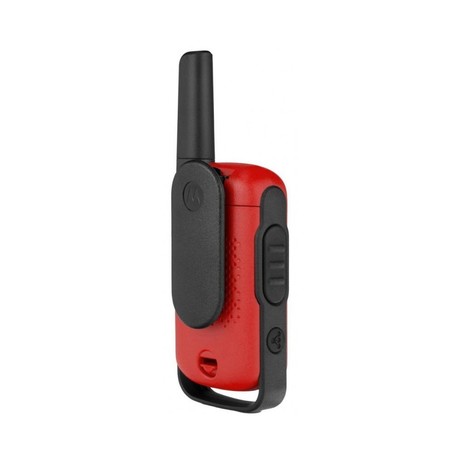 MOTOROLA T42 walkie talkie komplet, 2-KIT, PMR446, 16 kanalov, doseg 4km, +dodatki, rdeč