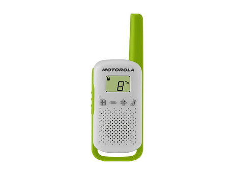 MOTOROLA T42 TRIPLE walkie talkie komplet, 3-KIT, PMR446, 16 kanalov, doseg 4km, +dodatki, moder, oranžen, zelen