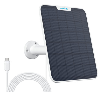 Reolink SOLARNI PANEL 2, 6W, solarno napajanje kamer serije Argus / Go / Duo / TrackMix, 4m kabel, USB Type-C, bel