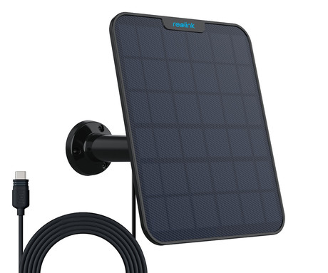 Reolink SOLARNI PANEL 2, 6W, solarno napajanje kamer serije Argus / Go / Duo / TrackMix, 4m kabel, USB Type-C, črn