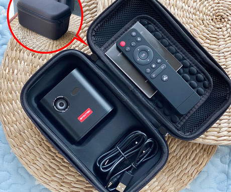 BYINTEK UFO P19 prenosni 3D LED DLP projektor, Android, Dual WiFi, Bluetooth, 2GB+32GB, baterija, 300 ANSI lumnov, STEREO zvočniki, max 4K UHD, HDMI / USB-A / USB-C, +daljinec, +torbica