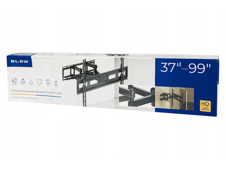 BLOW 76-876 nosilec / roka za TV sprejemnik 37"-99", do 15° naklona, do 120° vrtenje, do 40kg, VESA standard do 600x400mm, jeklo