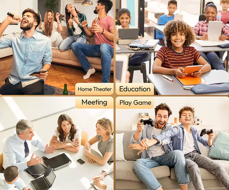 BYINTEK PROJECTION SCREEN projekcijsko platno, 100" (254cm) diagonala, 16:9 razmerje, visok kontrast, priloženi dodatki za namestitev, pralen material, belo