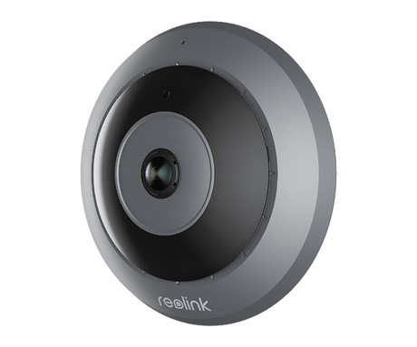 Reolink FE-W IP kamera, 2K+ Super HD, WiFi, 360° Fisheye, IR nočno snemanje, aplikacija, dvosmerna komunikacija, sirena, črno siva