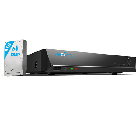 EOL - Reolink RLK16-1200D8-A varnostni komplet, 1x NVR snemalna enota (4TB) + 8x IP kamere D1200, zaznavanje gibanja, 4K Ultra HD+, IR LED, dvosmerna komunikacija, aplikacija, IP67