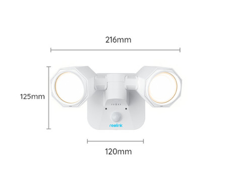 Reolink Floodlight WiFi LED reflektor, pametni, 2000 lumnov, 4200K, WiFi, vrtenje in nagibanje, senzor gibanja, 3 načini osvetlitve, IP65 vodoodpornost, bel