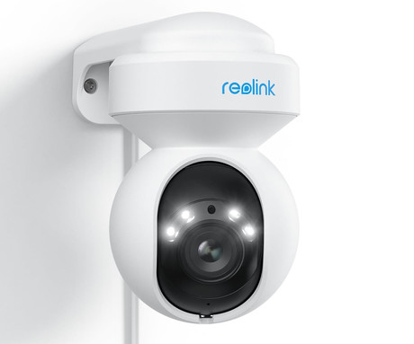 Reolink E1 OUTDOOR PRO IP kamera, 4K 8MP Ultra HD, WIFI 6, vrtenje in nagibanje, IR nočno snemanje, LED reflektorji, aplikacija, vodoodporna, dvosmerna komunikacija, bela
