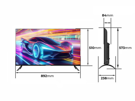 LED TV MANTA 40LFA123E, 101cm (40"), Full HD, Android, WiFi, Dolby Digital+, STEREO 5.1, DVB-C/T/T2/S/S2, Hotel Mode, 3x HDMI, 2x USB, 1x CI+, Frameless oblika