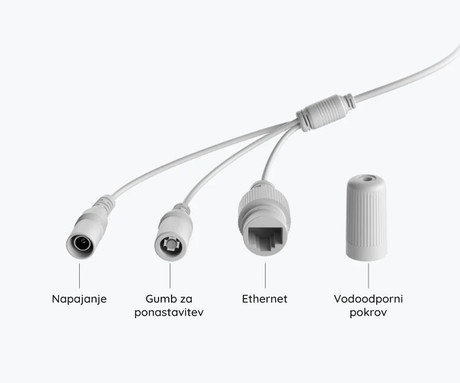 EOL - Reolink RLC-1212A IP kamera, PoE, 12MP UHD+, IR nočno snemanje, LED reflektor, aplikacija, IP66 vodoodpornost, dvosmerna komunikacija, bela