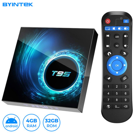 Byintek TV BOX, 4K UHD, Android 10, WiFi, 4GB + 32GB, Google, Netflix, Youtube