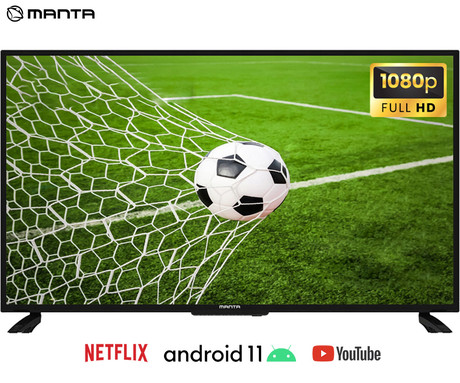 EOL - LED TV MANTA 43LFA120D, 109cm (43"), Full HD, Android 11, WiFi, Bluetooth, Dolby Digital+ 5.1, DVB-C/S/T2, Hotel Mode