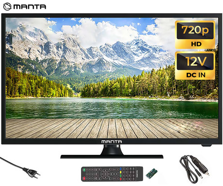 LED TV MANTA 19LHN123D, 48cm (19"), HD, 220V+12V napajanje, DVB-C/T2/HEVC, HDMI, USB, Hotel Mode