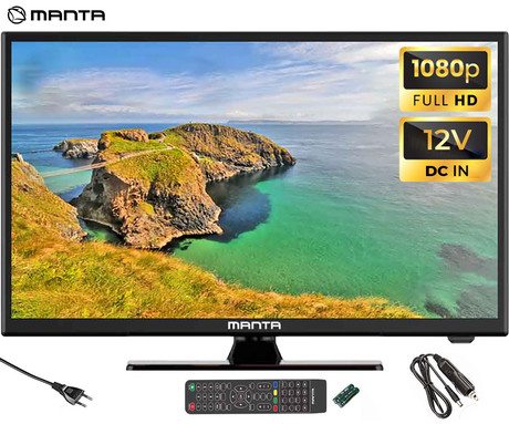 LED TV MANTA 22LFN123D, 56cm (22"), Full HD, 220V+12V napajanje, DVB-C/T2/HEVC, HDMI, USB, Hotel Mode