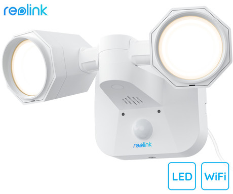 Reolink Floodlight WiFi LED reflektor, pametni, 2000 lumnov, 4200K, WiFi, vrtenje in nagibanje, senzor gibanja, 3 načini osvetlitve, IP65 vodoodpornost, bel