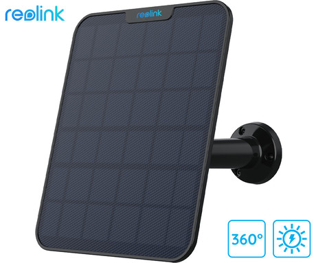 Reolink SOLARNI PANEL 2, 6W, solarno napajanje kamer serije Argus / Go / Duo / TrackMix, 4m kabel, USB Type-C, črn