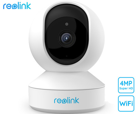 Reolink E330 IP kamera, 4MP Super HD, WiFi, vrtenje in nagibanje, IR nočno snemanje, predsnemanje, aplikacija, dvosmerna komunikacija, bela