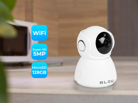 IP kamera IP BLOW H-265, WiFi, 1080p Full HD, 5MP, vrtljiva 355°, nočno snemanje, senzor gibanja, aplikacija