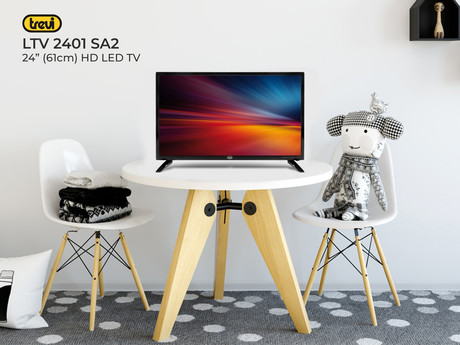 Trevi LED TV 24'' 2401 SA2 (diagonala 61cm), HD, DVBT-S2 / DVBT-2 /CI+, HDMI, VGA, H.265, 220V+12V