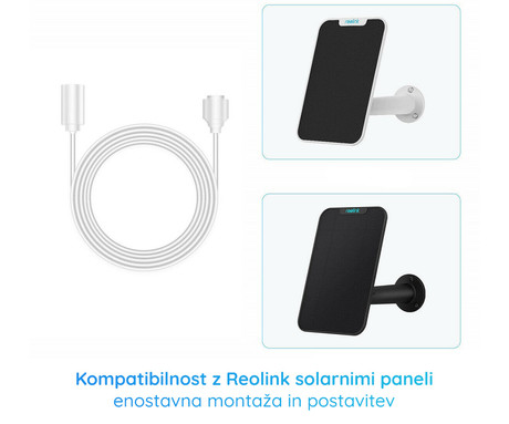 Reolink podaljševalni kabel za SOLARNI PANEL, 4.5 m, bel