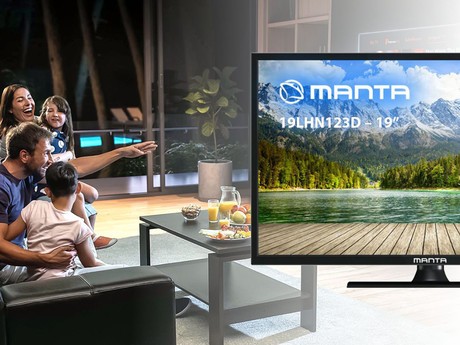 EOL - LED TV MANTA 19LHN123D, 48cm (19"), HD, 220V+12V napajanje, DVB-C/T2/HEVC, HDMI, USB, Hotel Mode