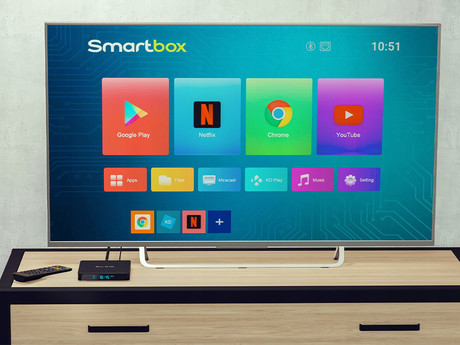 Blow TV BOX 4K V3 medijski predvajalnik, 4K UHD, Android, WiFi, LAN, 2GB + 16GB, HDMI, črn