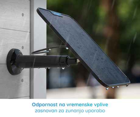 Reolink SOLARNI PANEL 2, 6W, solarno napajanje kamer serije Argus / Go / Duo / TrackMix, 4m kabel, USB Type-C, črn