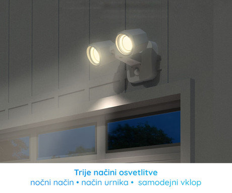 Reolink Floodlight WiFi LED reflektor, pametni, 2000 lumnov, 4200K, WiFi, vrtenje in nagibanje, senzor gibanja, 3 načini osvetlitve, IP65 vodoodpornost, bel