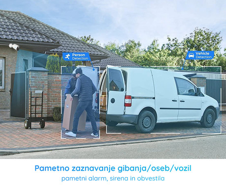 EOL - Reolink RLC-1212A IP kamera, PoE, 12MP UHD+, IR nočno snemanje, LED reflektor, aplikacija, IP66 vodoodpornost, dvosmerna komunikacija, bela