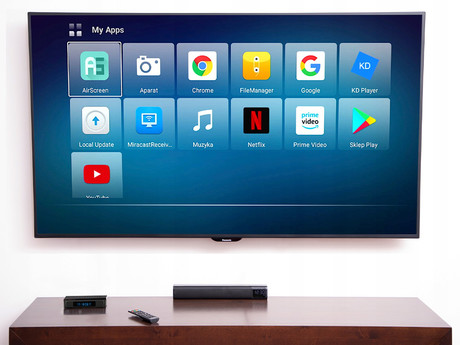 Blow TV BOX 4K V3 medijski predvajalnik, 4K UHD, Android, WiFi, LAN, 2GB + 16GB, HDMI, črn