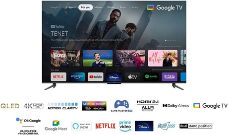 EOL - QLED TV TCL 65C645, 165cm (65"), 4K UHD, Android, GoogleTV, WiFi, Bluetooth