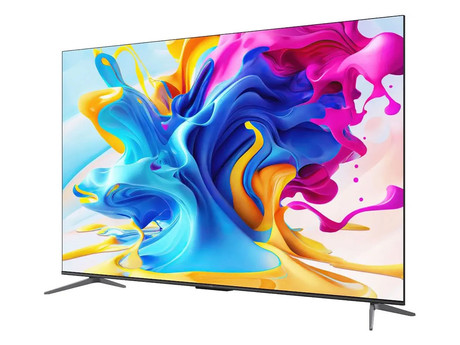 QLED TV TCL 55C645, 140cm (55"), 4K UHD, Android, GoogleTV, WiFi, Bluetooth, HDR Pro, Wide Colour Gamut, Motion Clarity, Dolby Atmos, Google Assistant