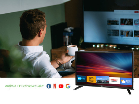 LED TV TREVI 2409, 61cm (24"), SmartTV, Android, HD, 220V+12V napajanje, DVB-T2 / DVB-S2 / CI+, HDMI, USB, Hotel Mode
