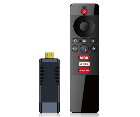 BYINTEK S96 TV Stick medijski predvajalnik, 4K Ultra HD, Android, 2GB RAM, 16GB ROM, Dual WiFi, HDR10+, HDMI, deljenje zaslona, microSD, + daljinski upravljalnik, črn