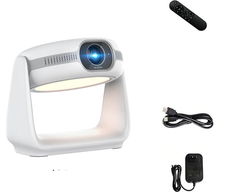 BYINTEK VEVSHAO A10 prenosni LED projektor, Android, WIFI 6, Bluetooth, 380 ANSI lumnov, zvočnik, samodejni fokus, deljenje zaslona, max 4K UHD, USB / HDMI / AUX, +daljinec