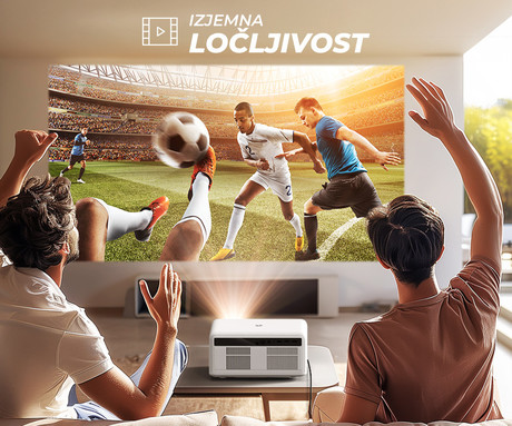 BYINTEK LOVE U14 prenosni LED projektor, Android, WIFI 6, Bluetooth, 1250 ANSI lumnov, STEREO zvočniki, samodejni fokus, deljenje zaslona, max 4K UHD, USB / HDMI / AUX / RJ-45, +daljinec
