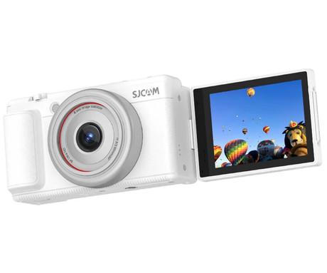 SJCAM ZV200 digitalni fotoaparat, 5K Ultra HD+, 80MP, 2.8" IPS FLIP zaslon, SONY senzor, 16x digitalni ZOOM, 6-osna stabilizacija, polnilna baterija, AUTO fokus, 9 PRESET načinov, +dodatki, bel SJCAM ZV200 digitalni fotoaparat, 5K Ultra HD+, 80MP, 2.8" IPS FLIP zaslon, SONY senzor, 16x digitalni ZOOM, 6-osna stabilizacija, polnilna baterija, AUTO fokus, 9 PRESET načinov, +dodatki, bel