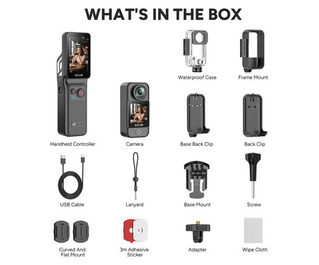 SJCAM C400 akcijska športna kamera, 4K Ultra HD, dvojni zaslon, vrtljiv zaslon, 6-osna stabilizacija, 2x polnilna baterija, 154° snemalni kot, Dual WIFI, vodoodpornost, aplikacija, +dodatki, črna SJCAM C400 akcijska športna kamera, 4K Ultra HD, dvojni zaslon, vrtljiv zaslon, 6-osna stabilizacija, 2x polnilna baterija, 154° snemalni kot, Dual WIFI, vodoodpornost, aplikacija, +dodatki, črna