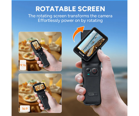 SJCAM C400 akcijska športna kamera, 4K Ultra HD, dvojni zaslon, vrtljiv zaslon, 6-osna stabilizacija, 2x polnilna baterija, 154° snemalni kot, Dual WIFI, vodoodpornost, aplikacija, +dodatki, črna SJCAM C400 akcijska športna kamera, 4K Ultra HD, dvojni zaslon, vrtljiv zaslon, 6-osna stabilizacija, 2x polnilna baterija, 154° snemalni kot, Dual WIFI, vodoodpornost, aplikacija, +dodatki, črna