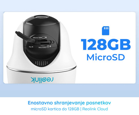 Reolink GO G430 IP kamera, 2K Super HD, 4G LTE, baterija, vrtenje in nagibanje, IR nočno snemanje, 10x digitalni ZOOM, aplikacija, IP64 vodoodpornost, dvosmerna komunikacija, bela