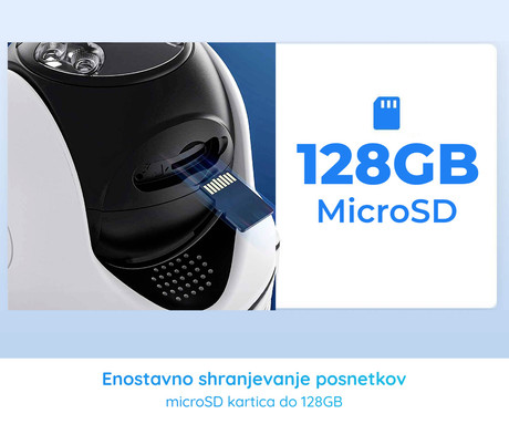 Reolink GO G440 IP kamera, 4K 8MP Ultra HD, 4G LTE, baterija, vrtenje in nagibanje, IR nočno snemanje, LED reflektor, aplikacija, IP64 vodoodpornost, dvosmerna komunikacija, bela